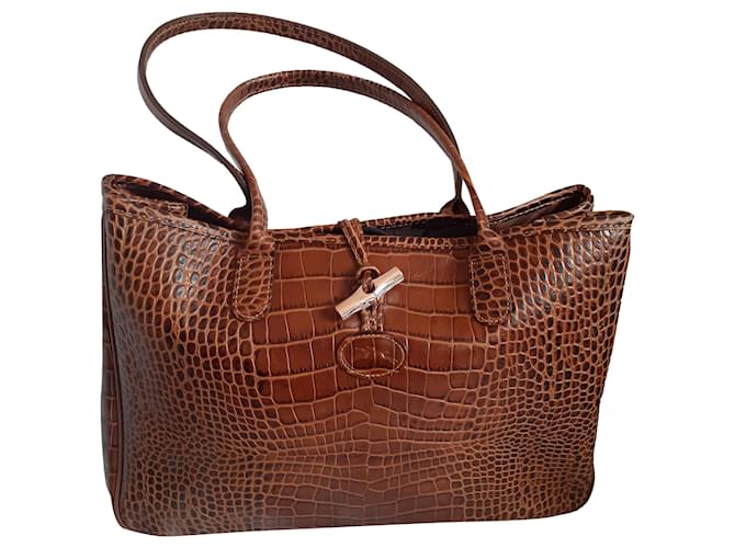 Roseau Longchamp Handbags Leather  ref.541210