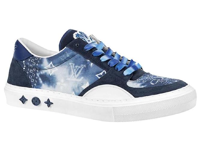 Louis Vuitton LV Ollie Trainers new Blue Leather  ref.541386