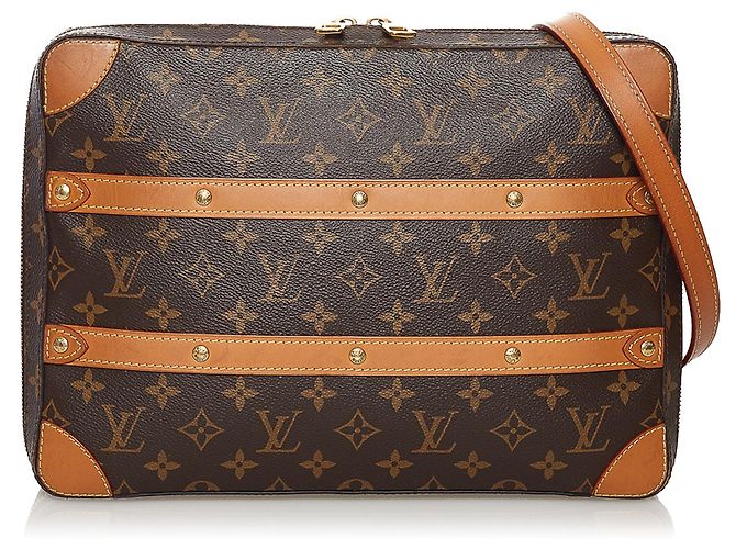 Sac Messenger Soft Trunk MM Monogram Marron Louis Vuitton