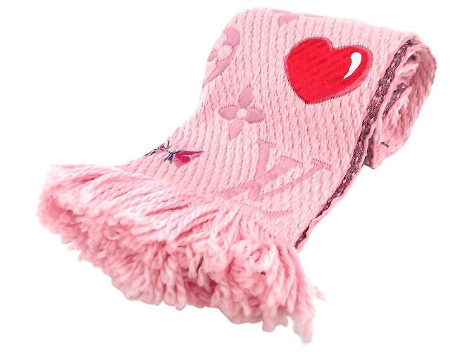 Twist Louis Vuitton Sciarpa Rosa Lana