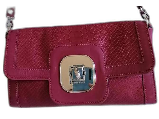 Gatsby Longchamp Gatesby Pink Leather  ref.542016