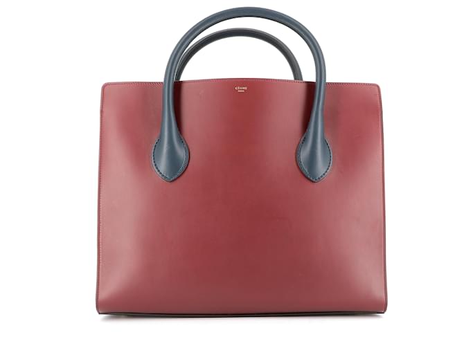Céline Celine handbag Dark red Leather  ref.542055