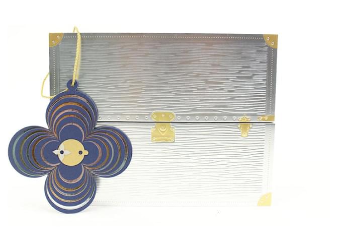 Louis Vuitton Ultra Rare Silver Epi Wood Trunk mit Vivienne-Ornament Geld Holz  ref.542199