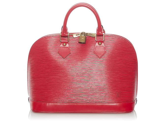 Louis Vuitton Red Epi Alma PM Leather  ref.542310