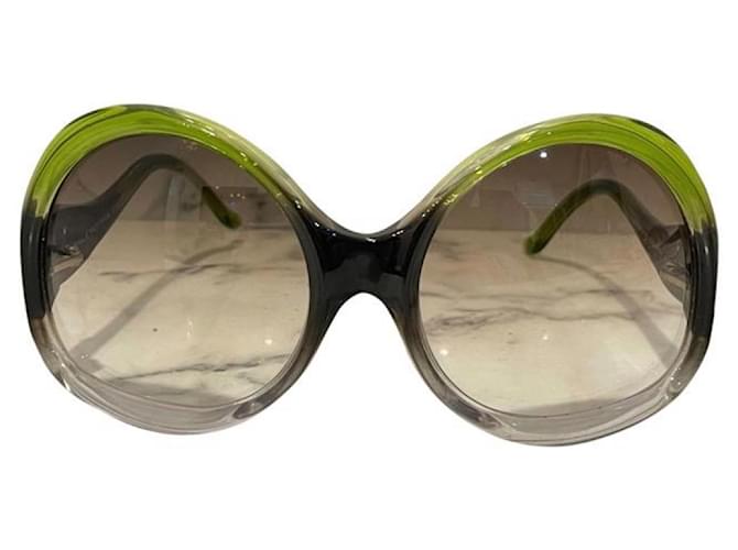 Balenciaga occhiali da sole Verde Acrilico  ref.542640