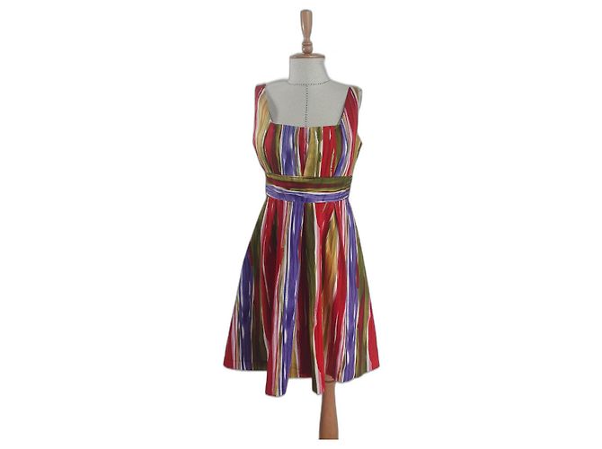 Calvin Klein Baumwollkleid Mehrfarbig Mehrfarben