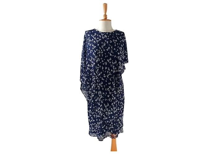 Ralph Lauren Dresses Blue Polyester  ref.542818