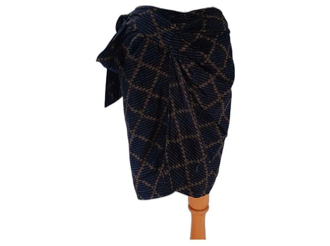 Saia Isabel Marant Etoile de algodão Tamanho 38 Multicor