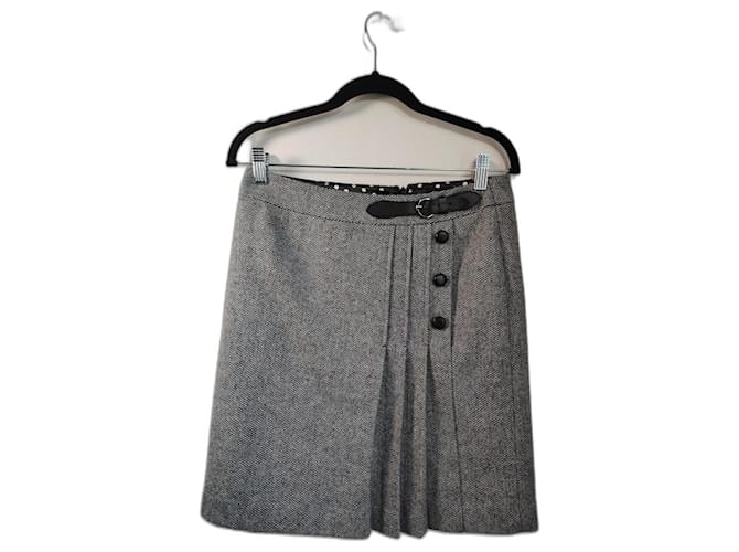 Steffen Schraut Skirts Grey Wool Viscose  ref.542823