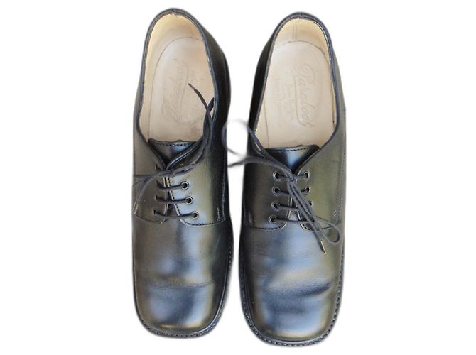 Décolleté derby Paraboot in pelle nera 36 Nero