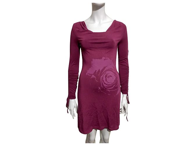 Red Valentino Kleid mit Rüschen an den Ärmeln, Roter Valentinstag Pink Lila