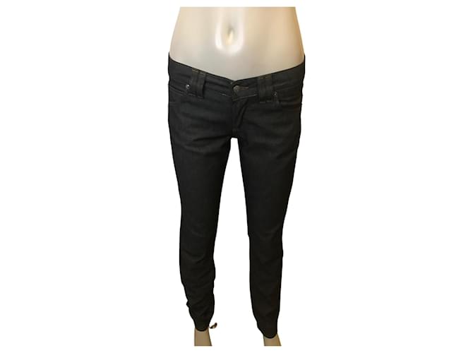 Galliano slim-fit jeans Dark blue Cotton  ref.542864