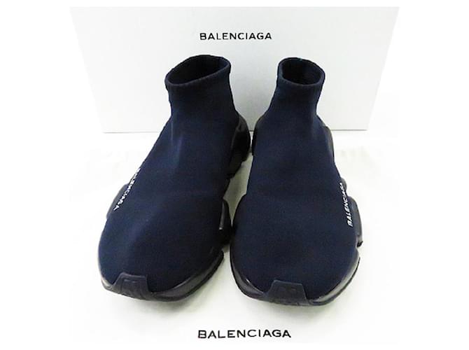 *BALENCIAGA Balenciaga SNEAKER TESS S.GOMMAMAILLE Navy 40 Navy blue Cloth  ref.542877