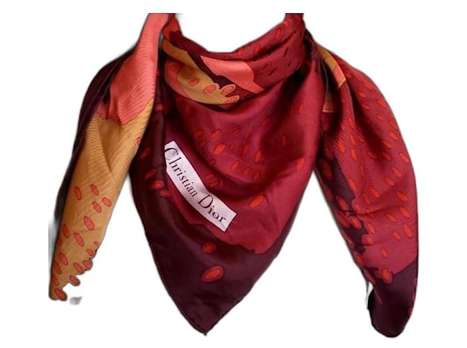 Christian Dior Silk scarves Multiple colors  ref.543000