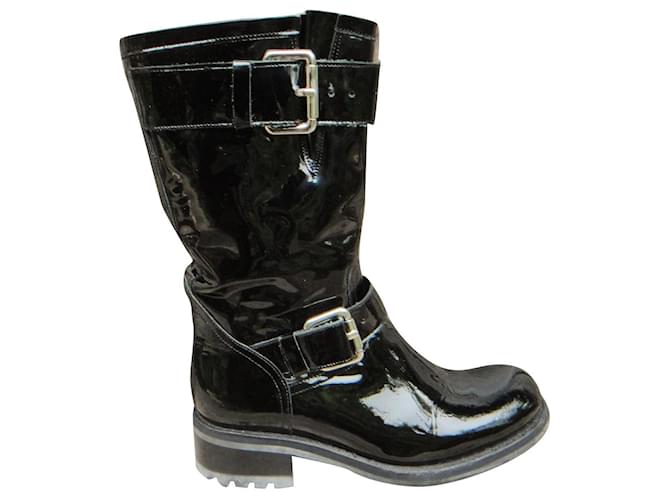 Free Lance p boots 35,5 Black Varnish  ref.543241