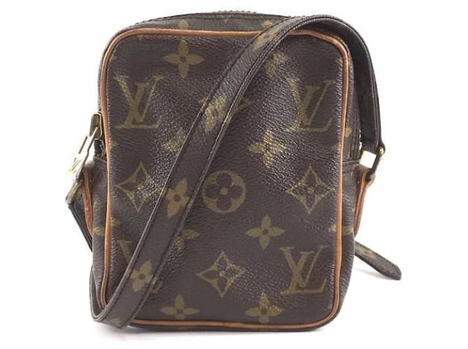 Louis Vuitton Messenger Micro Mini Monogram Canvas Brown Leather