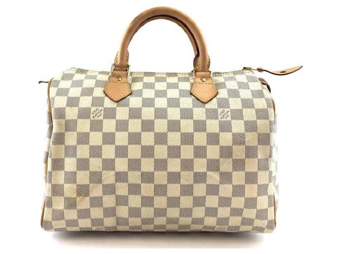 Louis Vuitton Vintage - Damier Azur Speedy 25 Bag - White - Damier