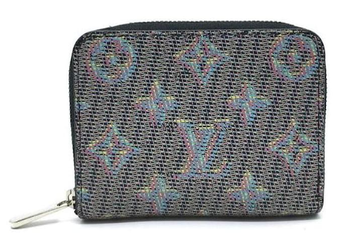 Louis Vuitton Pop Blue Limited Monogram Square Zip Around Card Wallet Leather  ref.543820