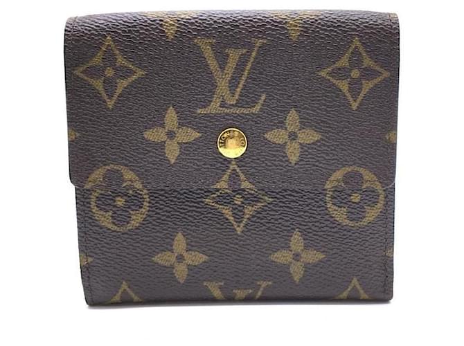 Louis Vuitton Brown Leather Trifold Wallet