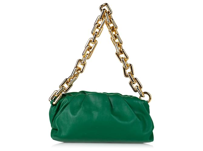 Bottega Veneta Green Chain Pouch Shoulder Bag