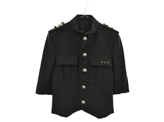 *BALMAIN (Balmaın) 3 star cottons Napoleon jacket black  ref.544578