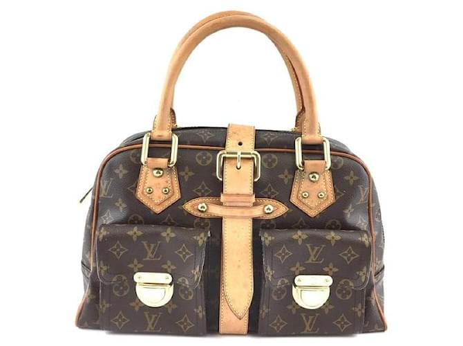 Louis Vuitton Manhattan GM Monogram Canvas Brown Leather  ref.544710