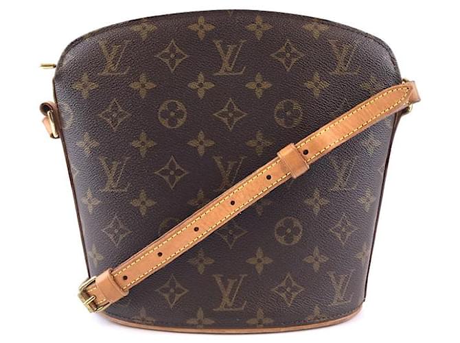 Louis Vuitton Drouot Monogram Canvas Brown Leather ref.544724 - Joli Closet