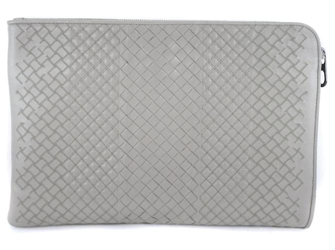 Bottega Veneta Intrecciato Gris Cuero  ref.544739