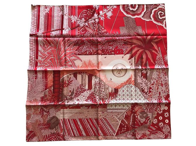 Hermès Hermes Square 90  atto 3 palcoscenico 1 Rosso