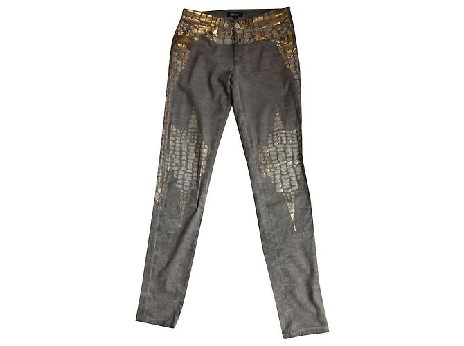 Pantalones vaqueros estampados Just Cavalli Gris