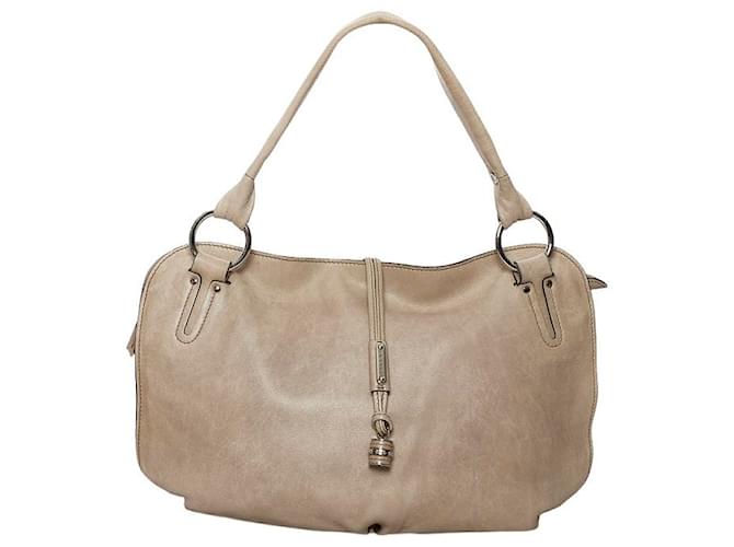 Céline Celine handbag Beige Leather  ref.544874