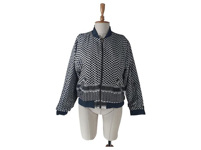 Cecilie Copenhagen Gefütterte Jacke Grau Baumwolle