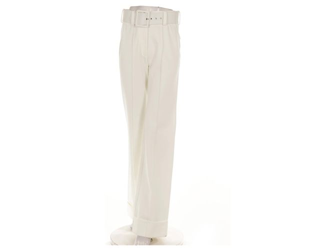 Pantalones blancos Victoria Beckham XS