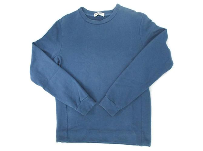 [BALENCIAGA] Balenciaga Trainer Sweatshirts Long-sleeved Crew Neck Blue Cotton XS Tops Apparel Men's Women's Unisex  ref.544993