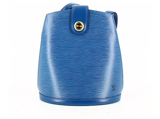 Bolsa Louis Vuitton Azul Epi Couro  ref.545585