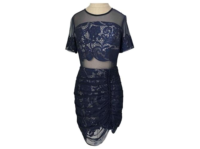 Three Floors Fashion Dresses Navy blue Lace  ref.545595