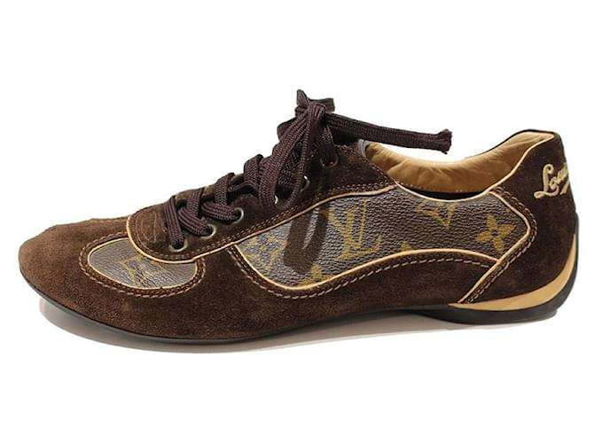 lv shoes brown