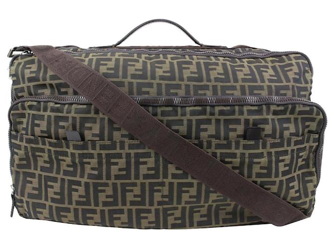 Fendi Monogram FF Zucca Travel 2WAY bag Leather  ref.545923
