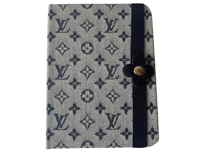 Louis Vuitton borse, portafogli, casi Blu Tela  ref.545936