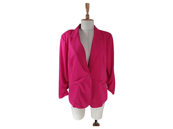 Christian Siriano Jackets Pink Polyester Elastane Rayon  ref.545939