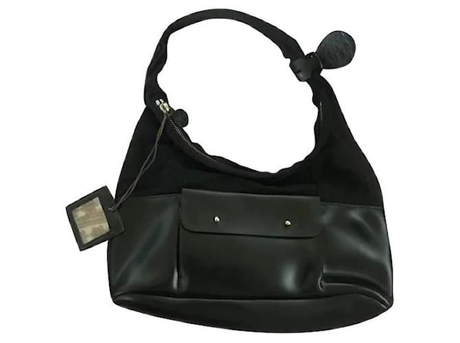 Jean Paul Gaultier Handbags Black Leather  ref.546345