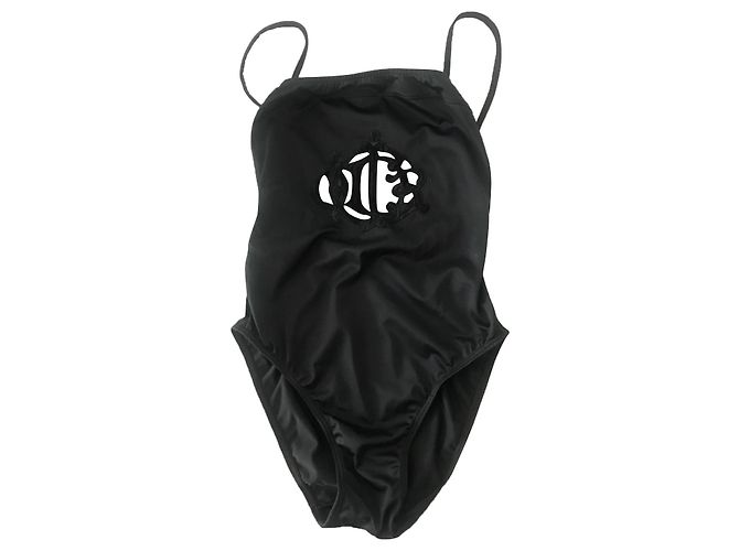 Dior Monogramm Badeanzug schwarz