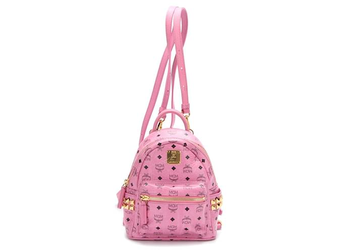 MCM Stark Visetos Pink Leather  ref.546637