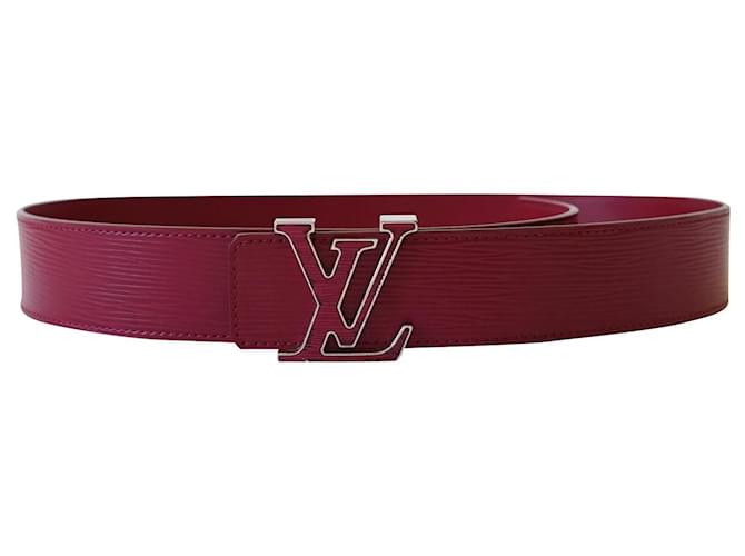 Louis Vuitton LV Initiales Reversible Belt Leather Thin Red 1904511