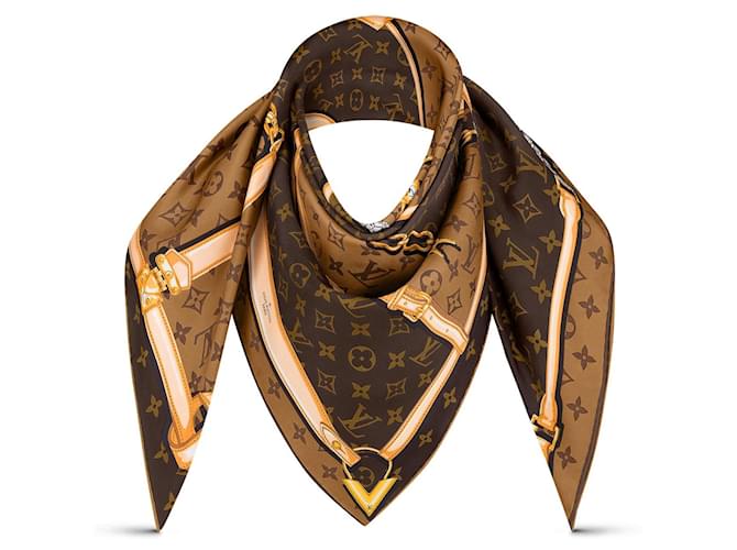 Louis Vuitton Confidential 90 Scarf Multiple colors Silk ref
