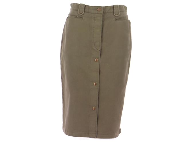 Valentino Skirt suit Beige Cotton  ref.546920
