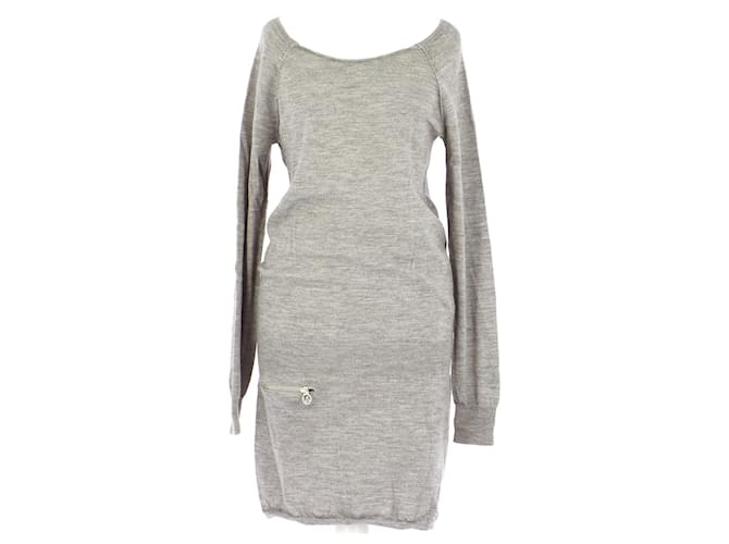 Zadig & Voltaire robe Grey Wool  ref.546921