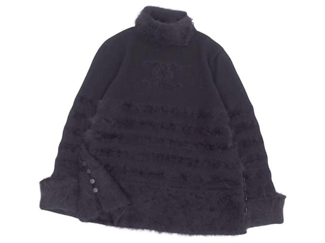 Chanel CHANEL Knit Coco Mark Angora 