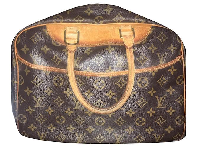 Louis Vuitton Deauville Castaño Lienzo  ref.546995