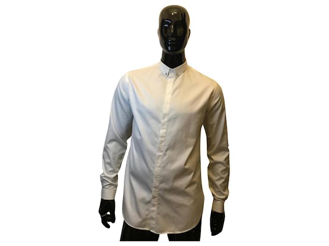 Slim shirt The Kooples White Cotton  ref.547000